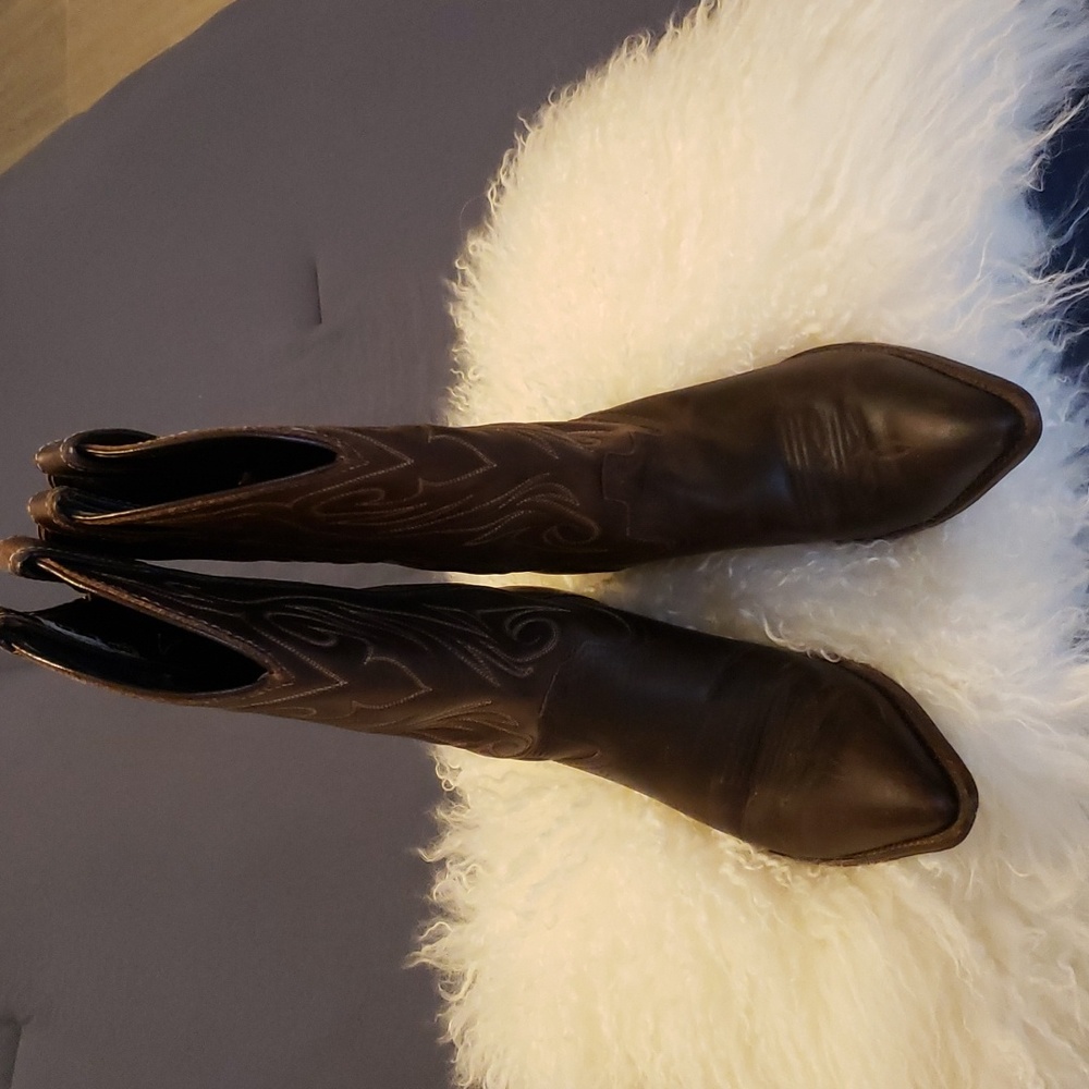 Brown Heeled Boots